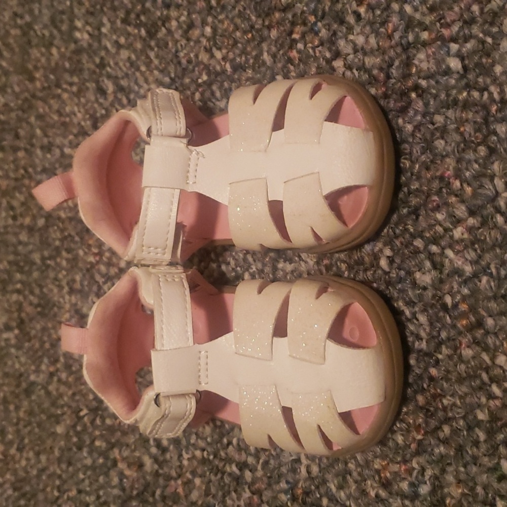 Carters white toddler sandals